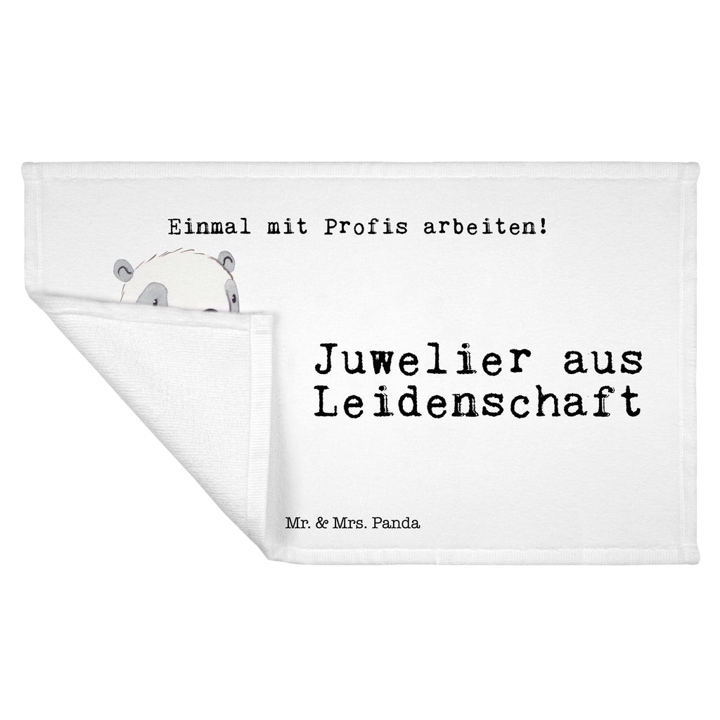 Handtuch Juwelier aus Leidenschaft Gästetuch, Reisehandtuch, Sport Handtuch, Frottier, Kinder Handtuch, Beruf, Ausbildung, Jubiläum, Abschied, Rente, Kollege, Kollegin, Geschenk, Schenken, Arbeitskollege, Mitarbeiter, Firma, Danke, Dankeschön, Juwelier, Goldschmied, Schmuckwarenhändler, Schmuckgeschäft, Eröffnung