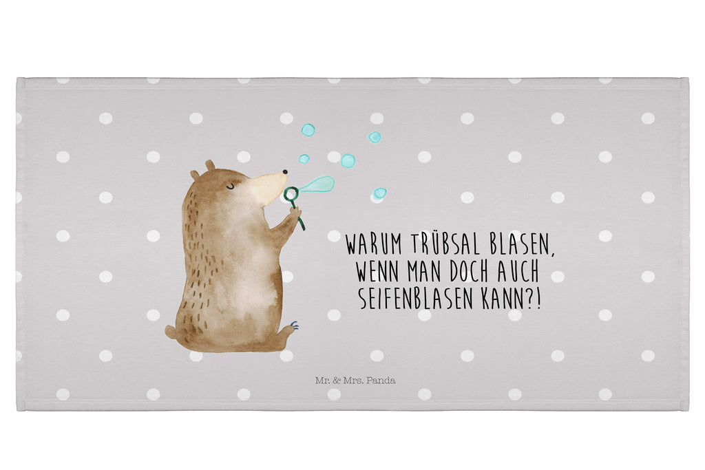 Handtuch Bär Seifenblasen Gästetuch, Reisehandtuch, Sport Handtuch, Frottier, Kinder Handtuch, Bär, Teddy, Teddybär, Seifenblasen Bär Lustig Sein Glücklich Traurig Happy