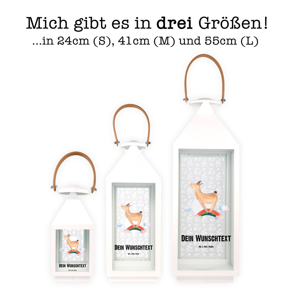 Personalisierte Deko Laterne Lama Regenbogen Gartenlampe, Gartenleuchte, Gartendekoration, Gartenlicht, Laterne kleine Laternen, XXL Laternen, Laterne groß, Lama, Alpaka, Lamas, Regenbogen, Haters gonna hate, Haters, Selbstständig, Außenseiter, Schule, Abi, Hobby, Wolkenland, Freiheit