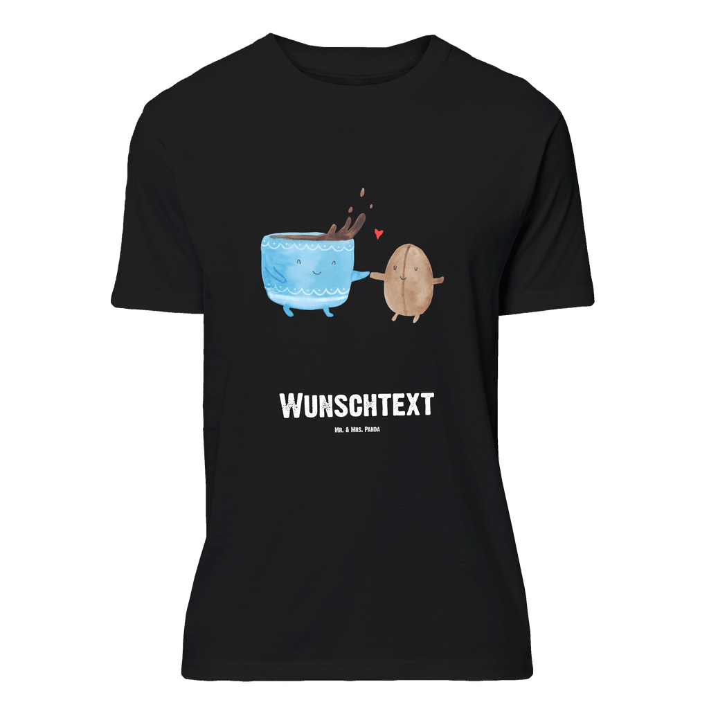 Personalisiertes T-Shirt Kaffee Bohne T-Shirt Personalisiert, T-Shirt mit Namen, T-Shirt mit Aufruck, Männer, Frauen, Wunschtext, Bedrucken, Tiermotive, Gute Laune, lustige Sprüche, Tiere, Kaffee, Kaffeebohne, Genuss, Zufriedenheit, Glück