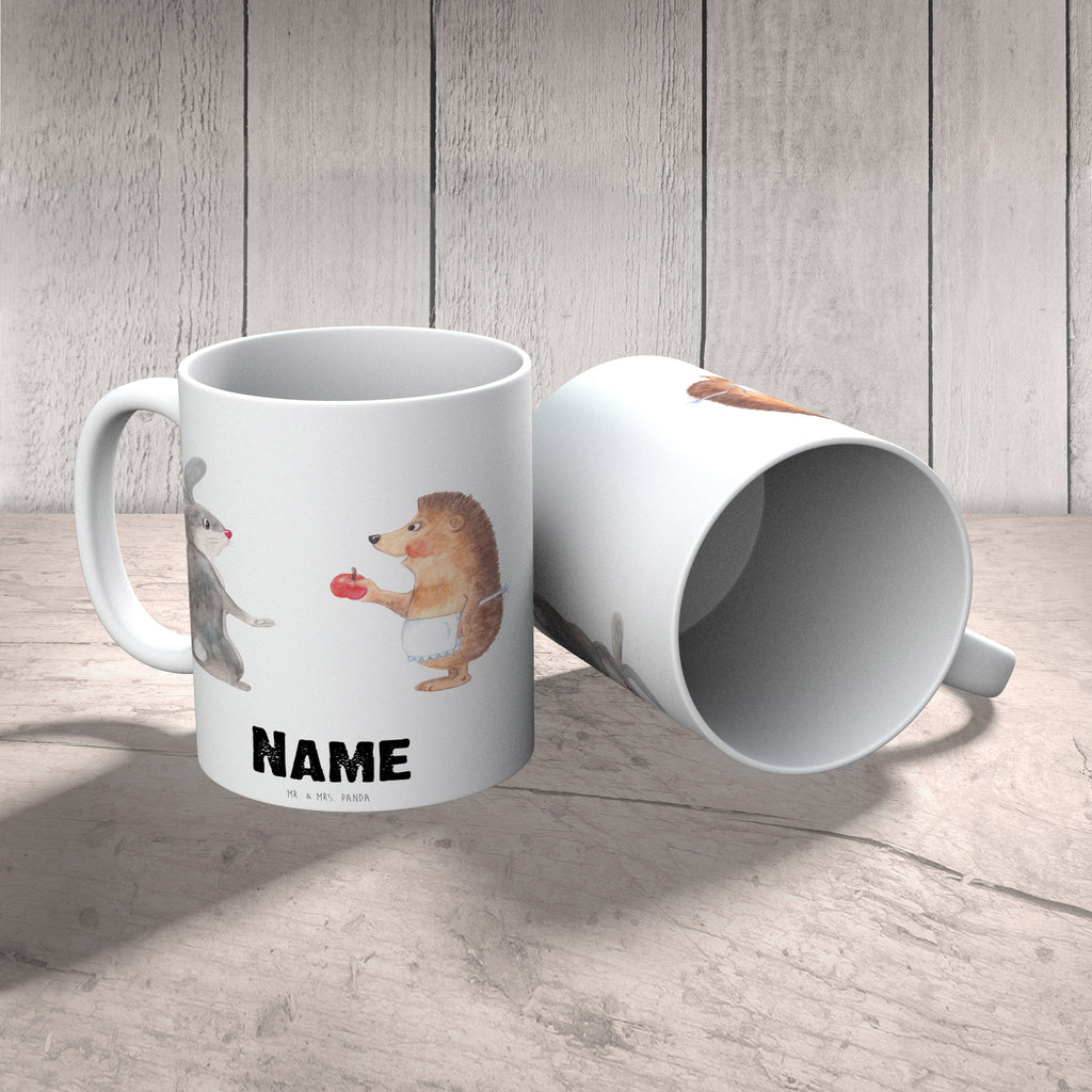 Personalisierte Tasse Liebe ist nie ohne Schmerz Personalisierte Tasse, Namenstasse, Wunschname, Personalisiert, Tasse, Namen, Drucken, Tasse mit Namen, Tiermotive, Gute Laune, lustige Sprüche, Tiere, Igel und Hase, Igel, Hase, Liebe Spruch, Liebeskummer Geschenk, Herzschmerz, Trösten, Trennungsschmerz, Spruch romantisch