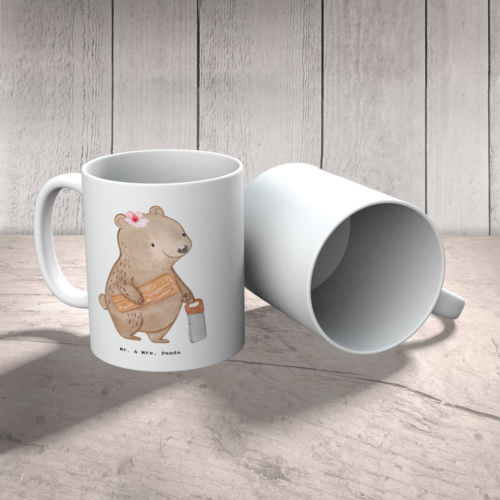 Tasse Restauratorin mit Herz Tasse, Kaffeetasse, Teetasse, Becher, Kaffeebecher, Teebecher, Keramiktasse, Porzellantasse, Büro Tasse, Geschenk Tasse, Tasse Sprüche, Tasse Motive, Kaffeetassen, Tasse bedrucken, Designer Tasse, Cappuccino Tassen, Schöne Teetassen, Beruf, Ausbildung, Jubiläum, Abschied, Rente, Kollege, Kollegin, Geschenk, Schenken, Arbeitskollege, Mitarbeiter, Firma, Danke, Dankeschön