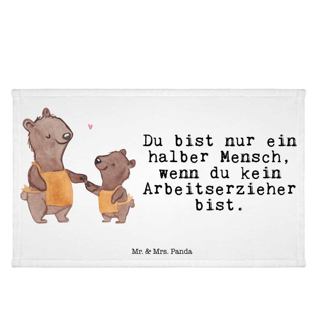 Handtuch Arbeitserzieher mit Herz Gästetuch, Reisehandtuch, Sport Handtuch, Frottier, Kinder Handtuch, Beruf, Ausbildung, Jubiläum, Abschied, Rente, Kollege, Kollegin, Geschenk, Schenken, Arbeitskollege, Mitarbeiter, Firma, Danke, Dankeschön, Arbeitserzieher, Arbeitspädagoge, Studium