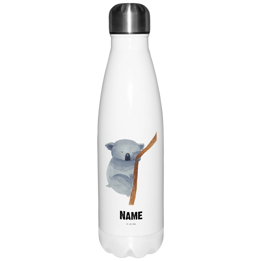 Personalisierte Thermosflasche Koalabär Personalisierte Isolierflasche, Personalisierte Thermoflasche, Personalisierte Trinkflasche, Trinkflasche Mit Namen, Wunschname, Bedrucken, Namensflasche, Tiermotive, Gute Laune, lustige Sprüche, Tiere, Koala, träumen, Traum, schlafen, Schlafzimmer, Traumland, Bär, Koalabär