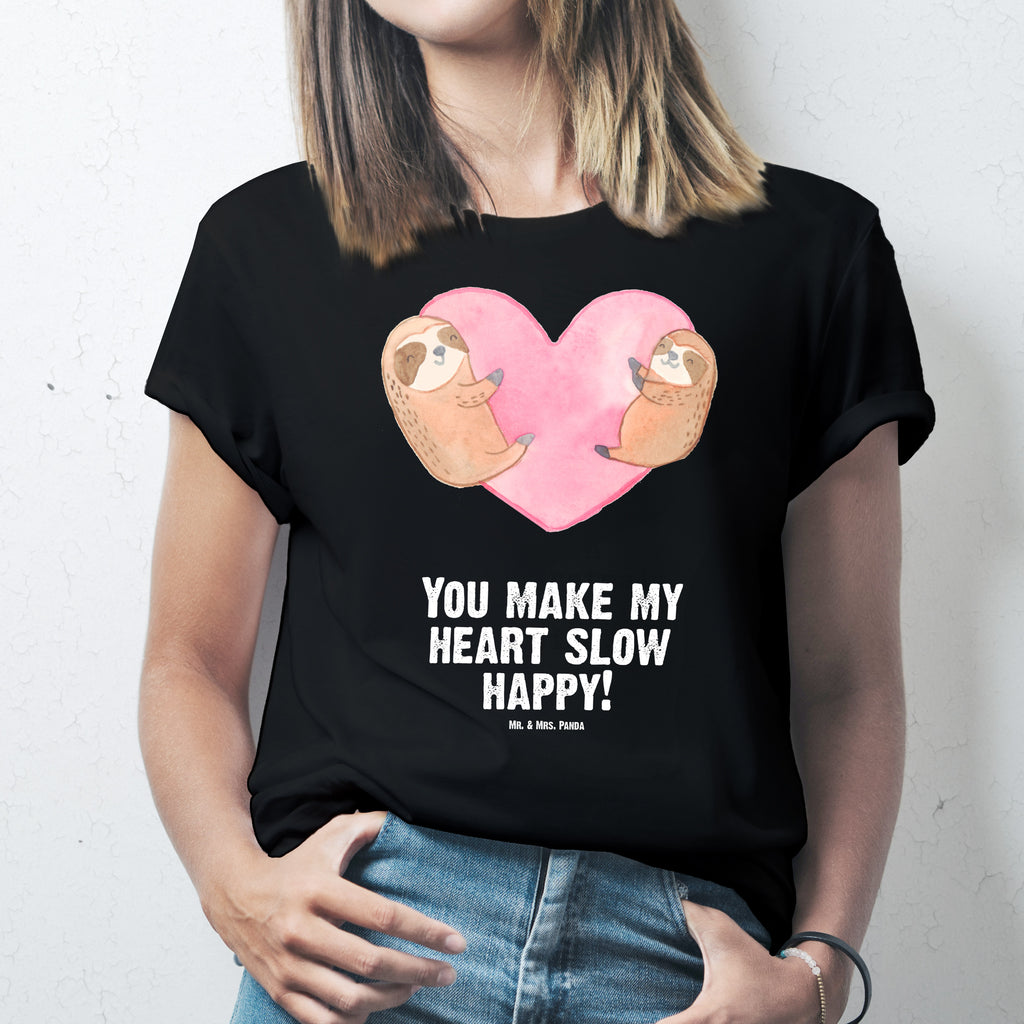 T-Shirt Standard Faultiere Herz T-Shirt, Shirt, Tshirt, Lustiges T-Shirt, T-Shirt mit Spruch, Party, Junggesellenabschied, Jubiläum, Geburstag, Herrn, Damen, Männer, Frauen, Schlafshirt, Nachthemd, Sprüche, Liebe, Partner, Freund, Freundin, Ehemann, Ehefrau, Heiraten, Verlobung, Heiratsantrag, Liebesgeschenk, Jahrestag, Hocheitstag, Valentinstag, Geschenk für Frauen, Hochzeitstag, Mitbringsel, Geschenk für Freundin, Geschenk für Partner, Liebesbeweis, für Männer, für Ehemann