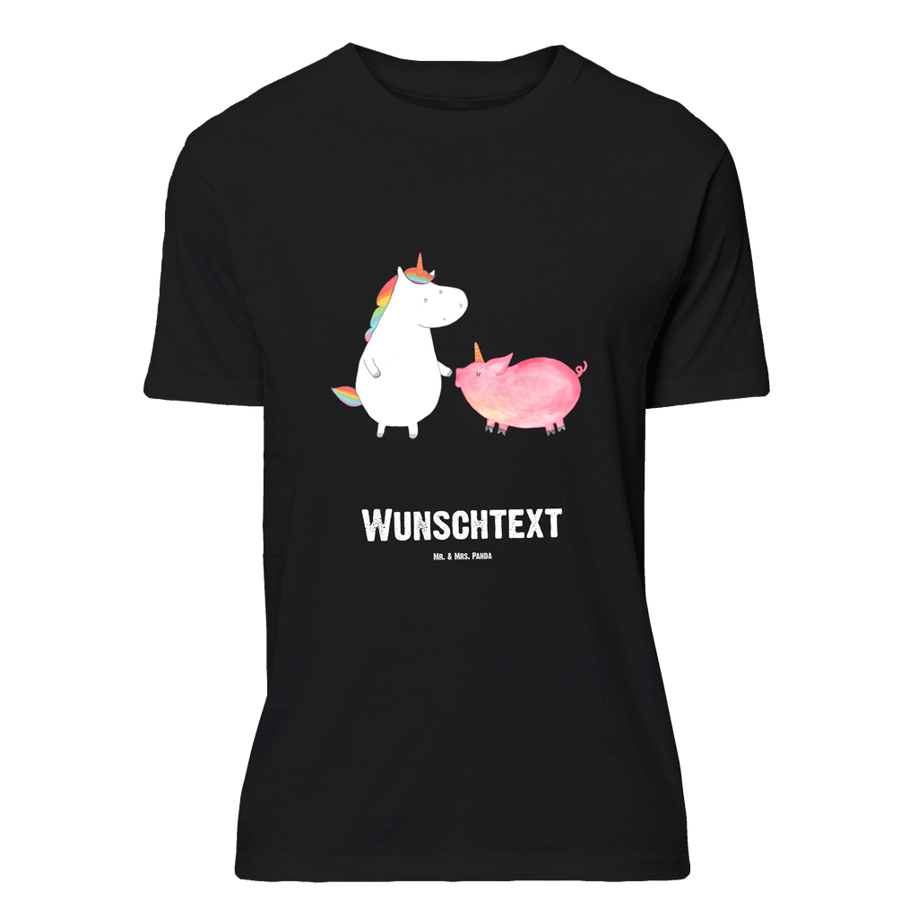 Personalisiertes T-Shirt Einhorn + Schweinhorn T-Shirt Personalisiert, T-Shirt mit Namen, T-Shirt mit Aufruck, Männer, Frauen, Wunschtext, Bedrucken, Einhorn, Einhörner, Einhorn Deko, Pegasus, Unicorn, Freundschaft, Schweinhorn, Schwein, Freundin, Schweinchen