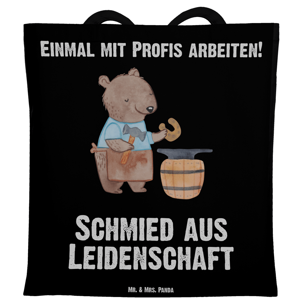 Tragetasche Schmied aus Leidenschaft Beuteltasche, Beutel, Einkaufstasche, Jutebeutel, Stoffbeutel, Tasche, Shopper, Umhängetasche, Strandtasche, Schultertasche, Stofftasche, Tragetasche, Badetasche, Jutetasche, Einkaufstüte, Laptoptasche, Beruf, Ausbildung, Jubiläum, Abschied, Rente, Kollege, Kollegin, Geschenk, Schenken, Arbeitskollege, Mitarbeiter, Firma, Danke, Dankeschön