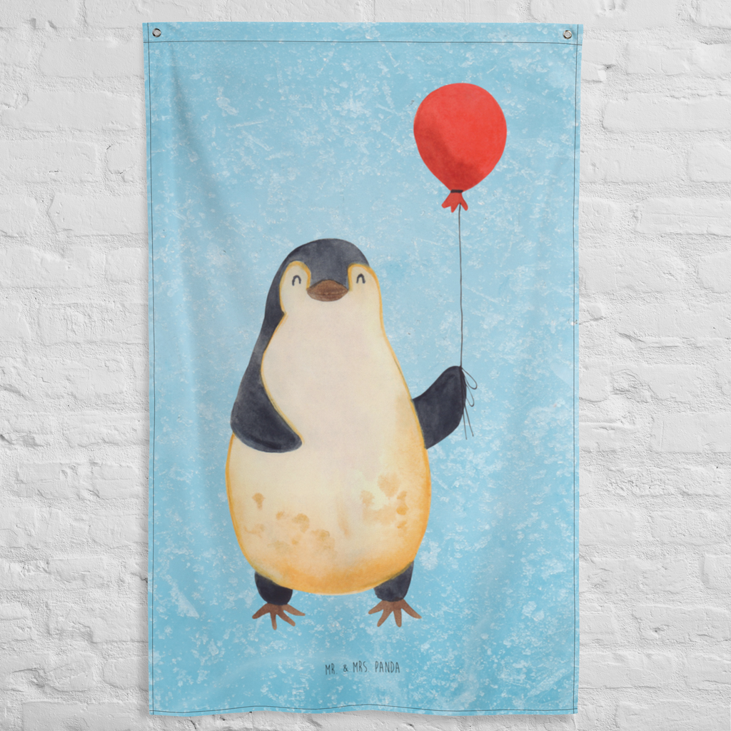 Wandteppich Pinguin Luftballon Wandbehang, Dekoration, Boho, Wandteppich, Wandtuch, Wanddeko, Tapisserie, Tapestry, Wandbild, Textil-Kunst, Schmuck-Wandbehang, Wand Deko, Kinderzimmer, Kinderzimmer Wand, Kinderzimmer Deko, Kinderzimmer Wanddeko, Pinguin, Pinguine, Luftballon, Tagträume, Lebenslust, Geschenk Freundin, Geschenkidee, beste Freundin, Motivation, Neustart, neues Leben, Liebe, Glück