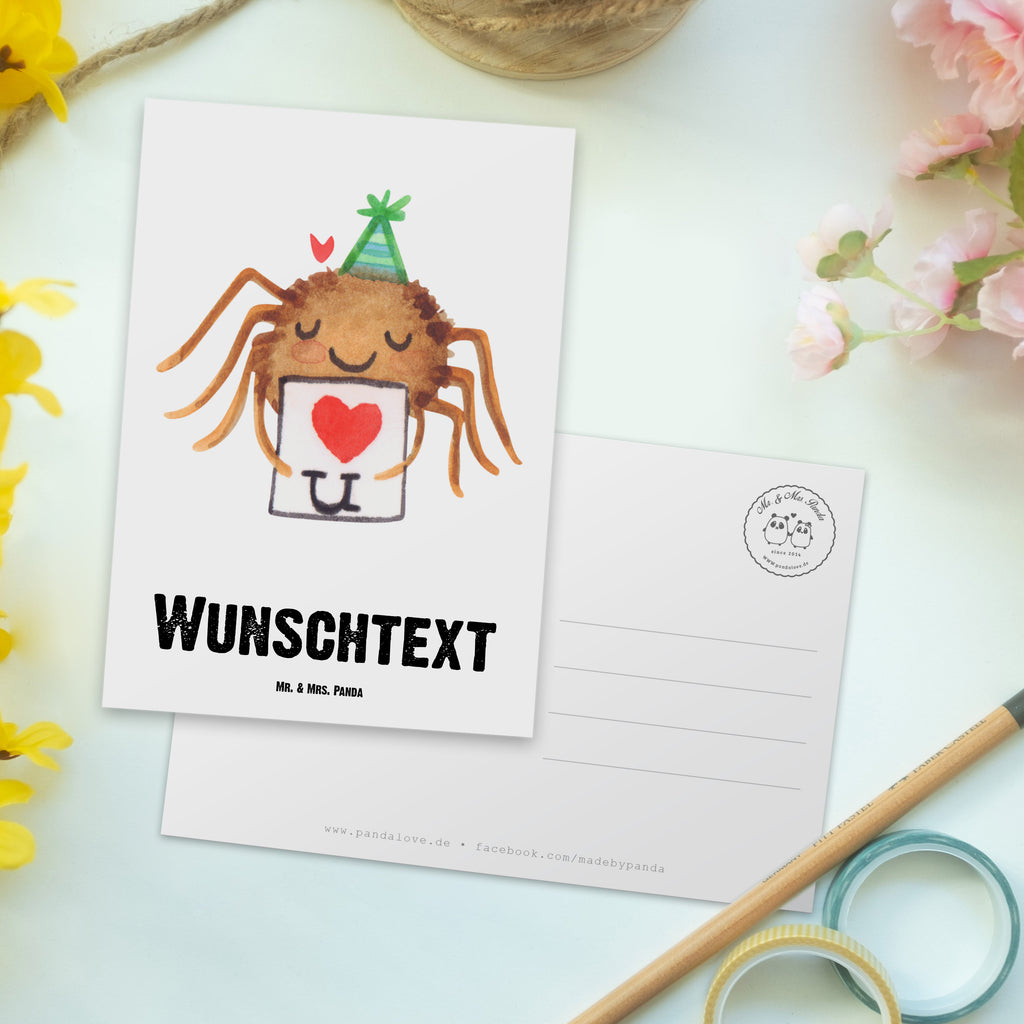 Personalisierte Postkarte Spinne Agathe Brief Postkarte mit Namen, Postkarte bedrucken, Postkarte mit Wunschtext, Postkarte personalisierbar, Geschenkkarte mit Namen, Grußkarte mit Namen, Karte mit Namen, Einladung mit Namen, Ansichtskarte mit Namen, Geschenkkarte mit Wunschtext, Grußkarte mit Wunschtext, Karte mit Wunschtext, Einladung mit Wunschtext, Ansichtskarte mit Wunschtext, Spinne Agathe, Spinne, Agathe, Videos, Merchandise, Liebesbeweis, Ich Liebe dich, Heiratsantrag, Verliebt, Liebespaar, Liebesgeschenk, Treuebeweis, Treuetest