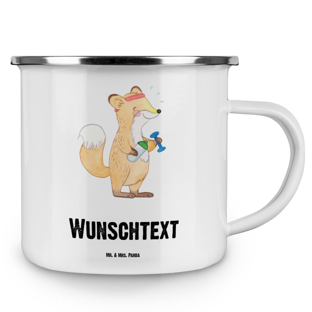 Personalisierte Emaille Tasse Fuchs Fitness Emaille Tasse personalisiert, Emaille Tasse mit Namen, Campingtasse personalisiert, Namenstasse, Campingtasse bedrucken, Campinggeschirr personalsisert, tasse mit namen, personalisierte tassen, personalisierte tasse, tasse selbst gestalten, tasse bedrucken, tassen bedrucken, Geschenk, Sport, Sportart, Hobby, Schenken, Danke, Dankeschön, Auszeichnung, Gewinn, Sportler, Fitness, Sport treiben, Fitnessstudio, Sportclub, Kraftsport