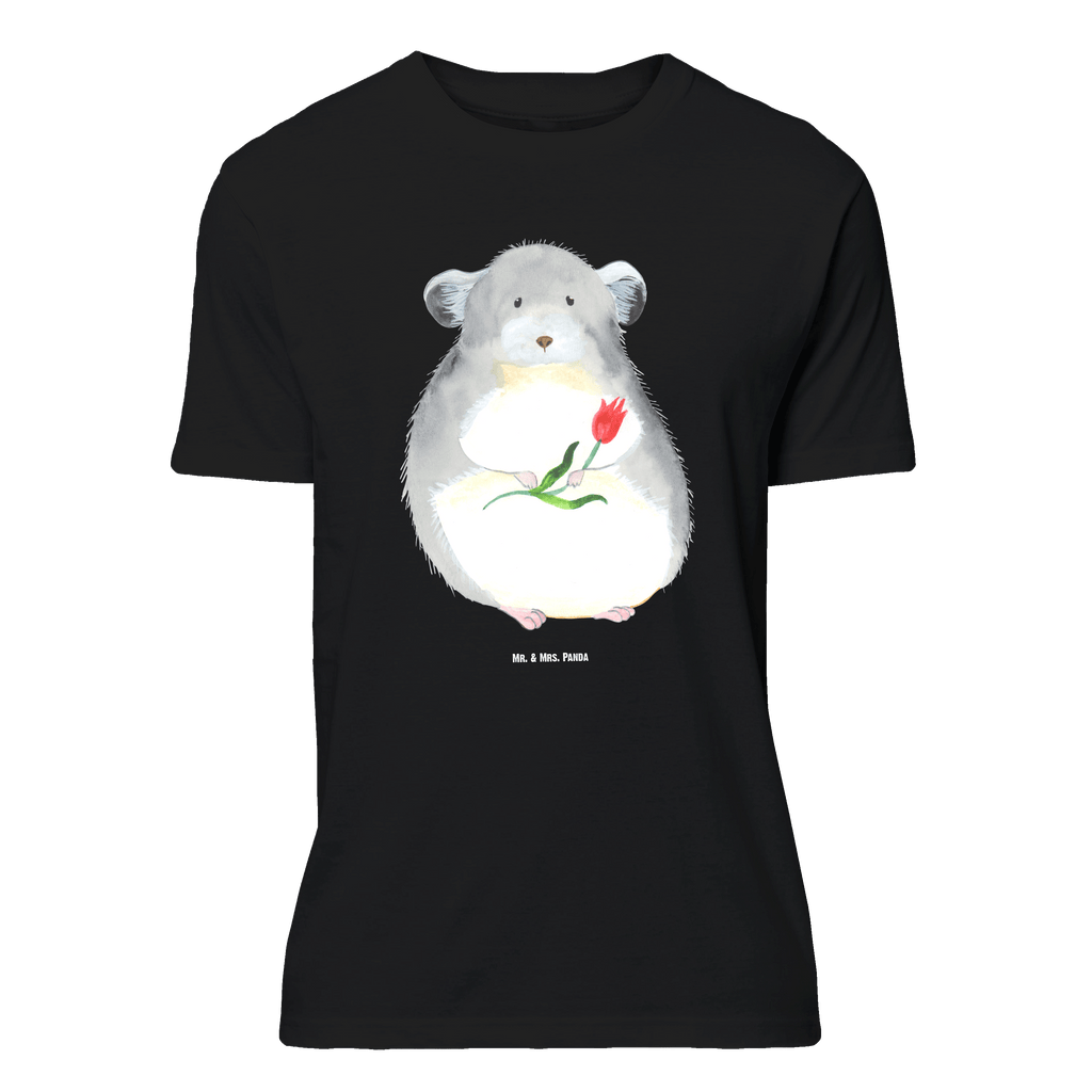 T-Shirt Standard Chinchilla Blume T-Shirt, Shirt, Tshirt, Lustiges T-Shirt, T-Shirt mit Spruch, Party, Junggesellenabschied, Jubiläum, Geburstag, Herrn, Damen, Männer, Frauen, Schlafshirt, Nachthemd, Sprüche, Tiermotive, Gute Laune, lustige Sprüche, Tiere, Chinchilla, Chinchillas, Liebeskummer, Kummer, Depressionen, traurig sein, Chaos, Glücklichsein, Büro, Büroalltag