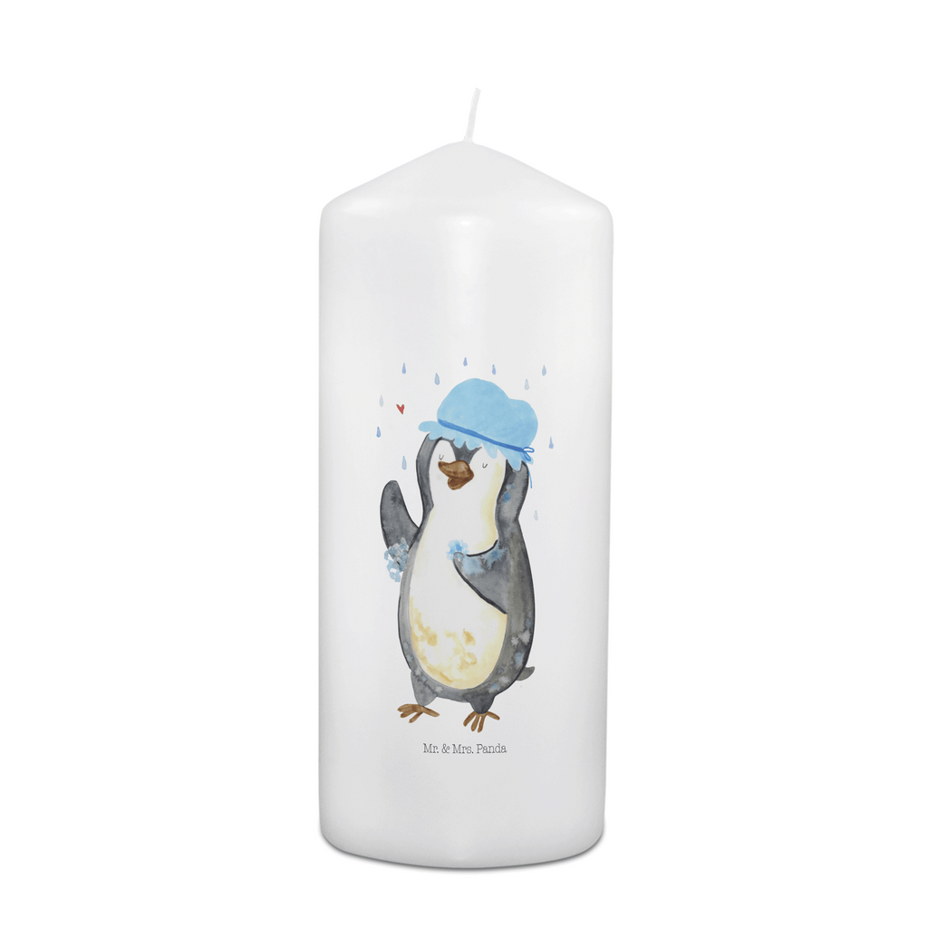 Kerze Pinguin duscht Kerze, Taufkerze, Kommunionskerze, Geburtstagskerze, Geschenk Kerze, Taufgeschenk Kerze, Kerze mit Druck, Besondere Kerze, Geschenkidee Kerze, Kerze für Kommunion, Geburtstag Kerze, Kommunion Kerze, Pinguin, Pinguine, Dusche, duschen, Lebensmotto, Motivation, Neustart, Neuanfang, glücklich sein