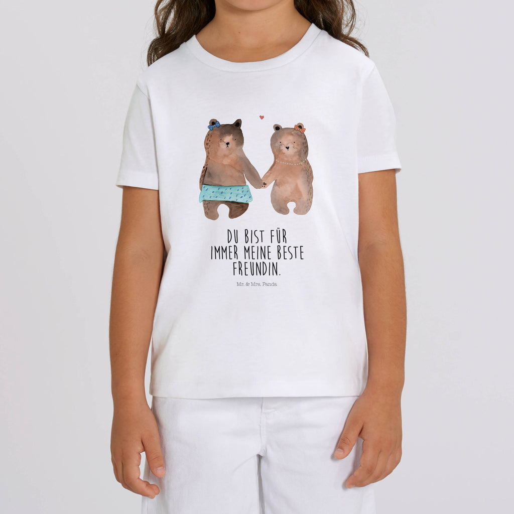 Organic Kinder T-Shirt Bär Freundin Kinder T-Shirt, Kinder T-Shirt Mädchen, Kinder T-Shirt Jungen, Bär, Teddy, Teddybär, Bär Freundin Beste Freund Liebe Liebesbeweis Verliebt Kumpel Kumpeliene