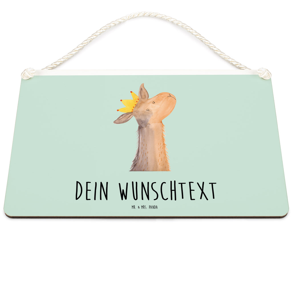 Personalisiertes Deko Schild Lamakopf König Dekoschild, Deko Schild, Schild, Tür Schild, Türschild, Holzschild, Wandschild, Wanddeko, Lama, Alpaka, Lamas, König, Königin, Freundin, Mama, Papa, Büro Kollege, Kollegin, Chef, Vorgesetzter, Abi, Abitur