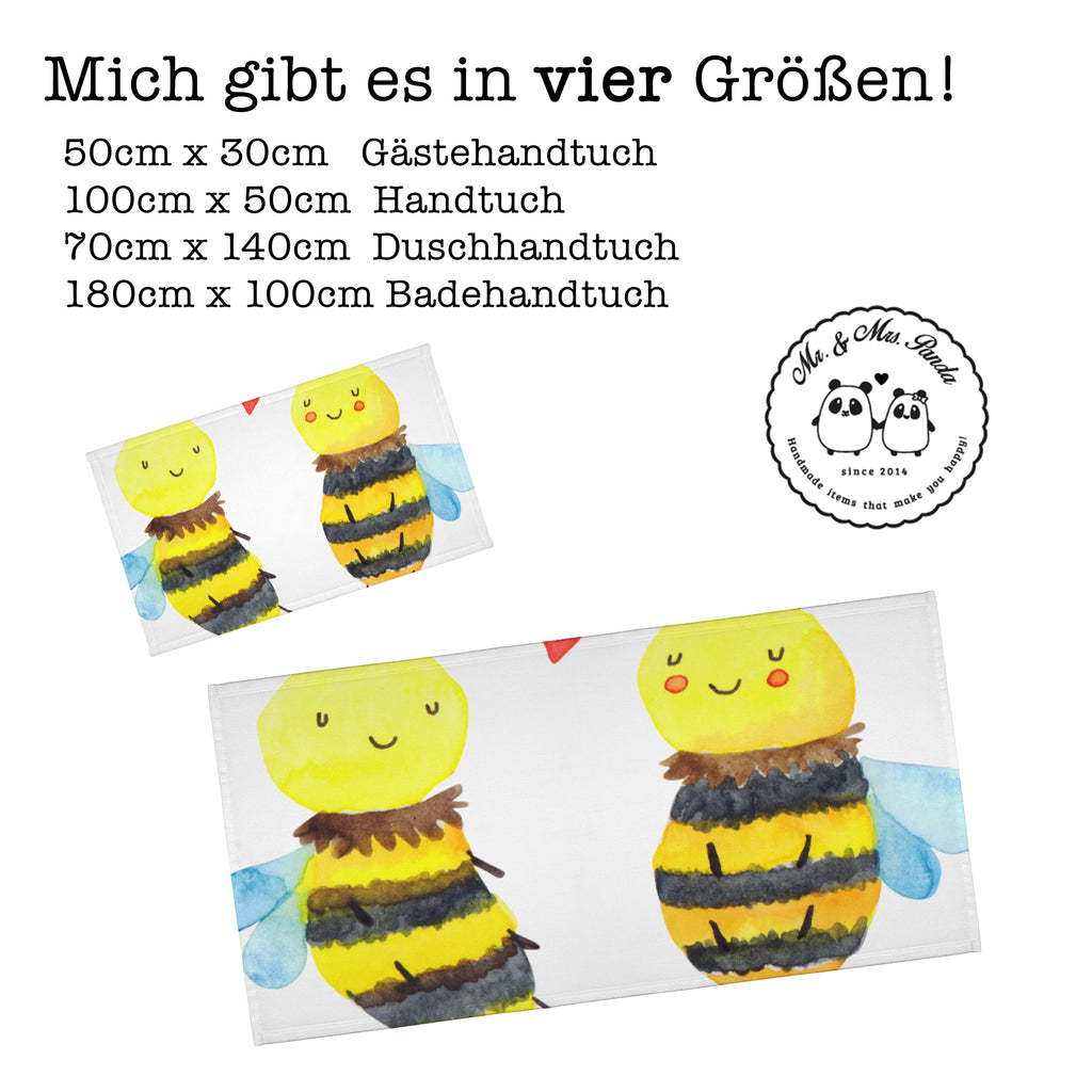 Handtuch Biene Verliebt Handtuch, Badehandtuch, Badezimmer, Handtücher, groß, Kinder, Baby, Biene, Wespe, Hummel