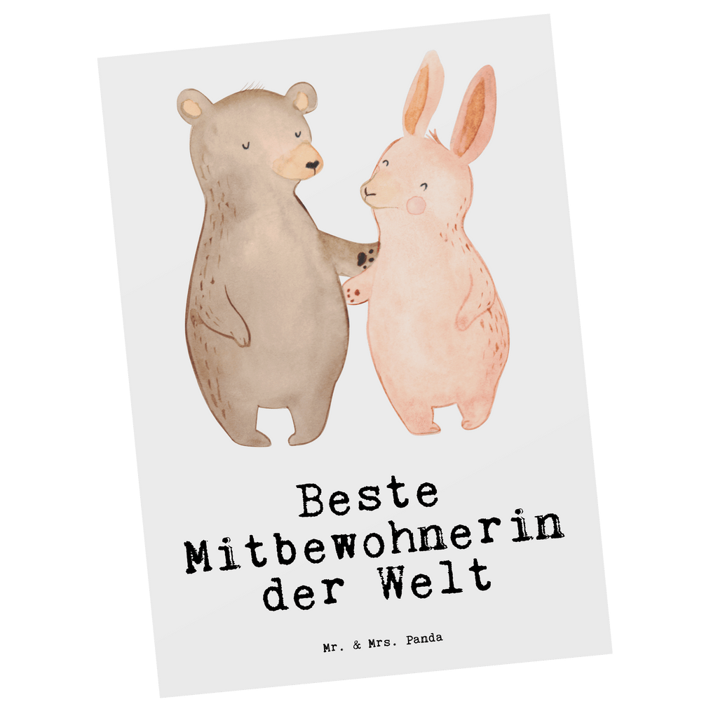 Postkarte Hase Beste Mitbewohnerin der Welt Postkarte, Karte, Geschenkkarte, Grußkarte, Einladung, Ansichtskarte, Geburtstagskarte, Einladungskarte, Dankeskarte, Ansichtskarten, Einladung Geburtstag, Einladungskarten Geburtstag, für, Dankeschön, Geschenk, Schenken, Geburtstag, Geburtstagsgeschenk, Geschenkidee, Danke, Bedanken, Mitbringsel, Freude machen, Geschenktipp, Mitbewohnerin, WG, Zimmernachbarin, Wohngemeinschaft, WG-Bewohnerin, Zimmerkollegin, Zimmergenossin, Stubenkameradin