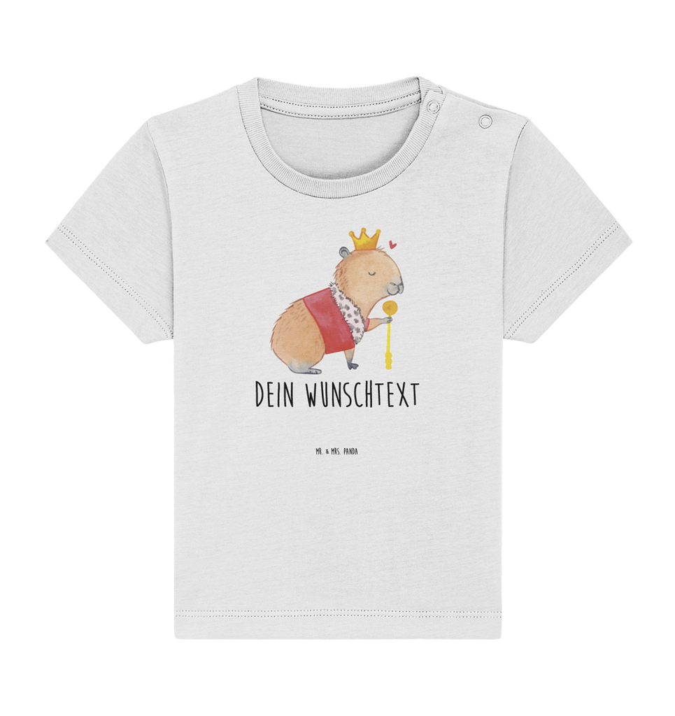 Personalisiertes Baby Shirt Capybara König Personalisiertes Baby T-Shirt, Personalisiertes Jungen Baby T-Shirt, Personalisiertes Mädchen Baby T-Shirt, Personalisiertes Shirt, Tiermotive, Gute Laune, lustige Sprüche, Tiere, Capybara, König