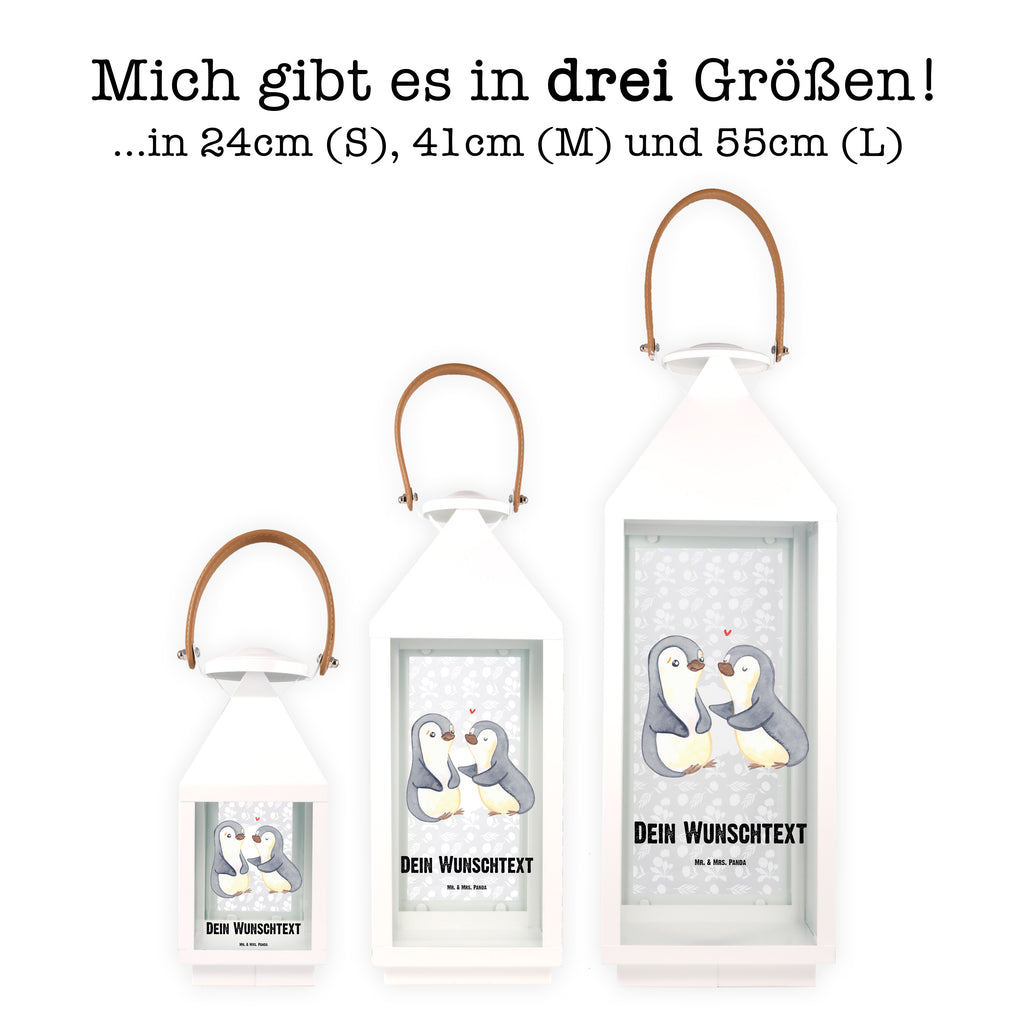 Personalisierte Deko Laterne Pinguine trösten Gartenlampe, Gartenleuchte, Gartendekoration, Gartenlicht, Laterne kleine Laternen, XXL Laternen, Laterne groß, Liebe, Partner, Freund, Freundin, Ehemann, Ehefrau, Heiraten, Verlobung, Heiratsantrag, Liebesgeschenk, Jahrestag, Hocheitstag, Valentinstag, Geschenk für Frauen, Hochzeitstag, Mitbringsel, Geschenk für Freundin, Geschenk für Partner, Liebesbeweis, für Männer, für Ehemann