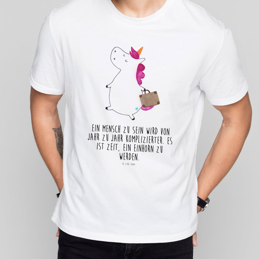 T-Shirt Standard Einhorn Koffer T-Shirt, Shirt, Tshirt, Lustiges T-Shirt, T-Shirt mit Spruch, Party, Junggesellenabschied, Jubiläum, Geburstag, Herrn, Damen, Männer, Frauen, Schlafshirt, Nachthemd, Sprüche, Einhorn, Einhörner, Einhorn Deko, Pegasus, Unicorn, unicorn, Koffer, Verreisen, Reise, Gepäck, Abenteuer, Erwachsen, Kind, albern, Spaß, lustig, witzig