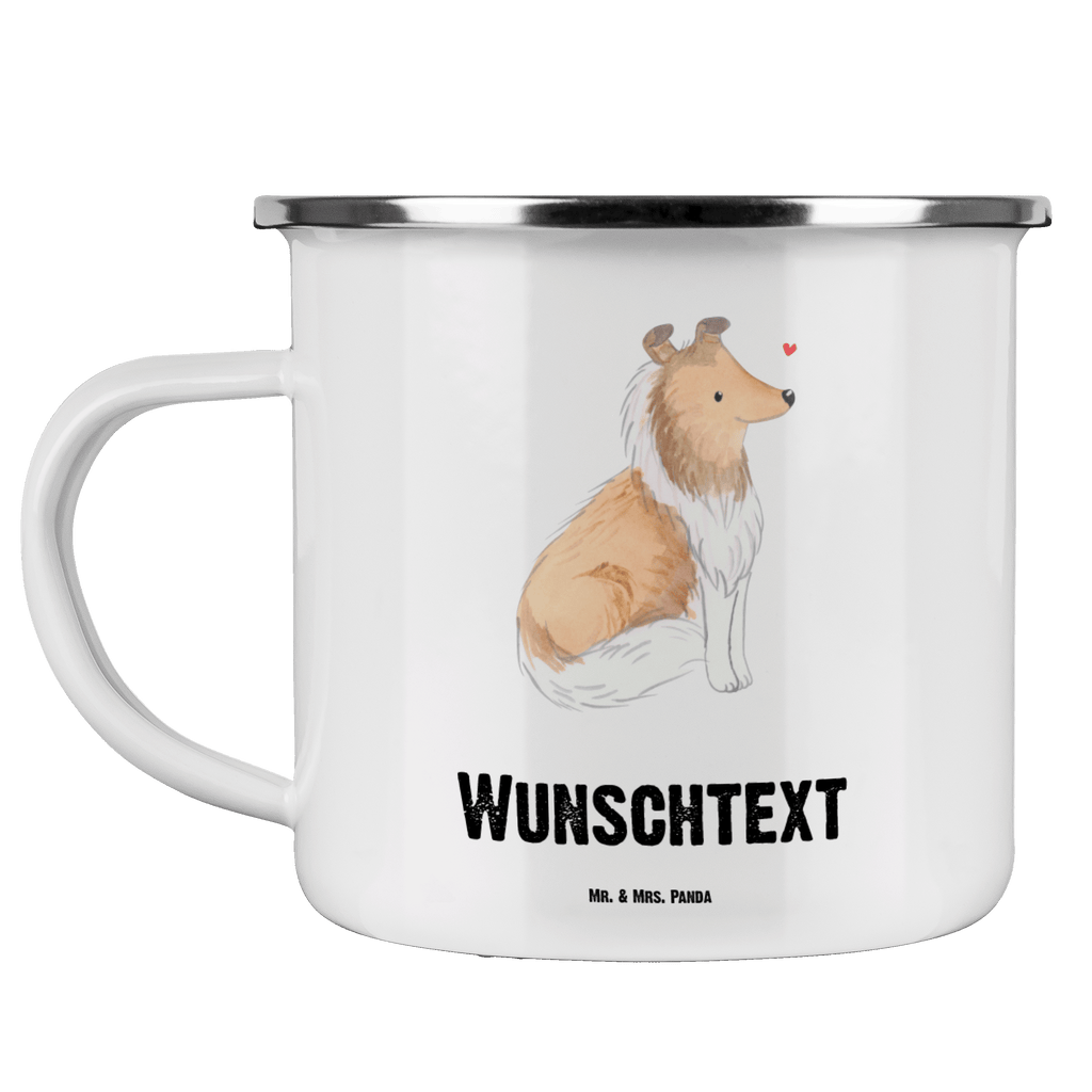 Personalisierte Emaille Tasse Langhaar Collie Lebensretter Emaille Tasse personalisiert, Emaille Tasse mit Namen, Campingtasse personalisiert, Namenstasse, Campingtasse bedrucken, Campinggeschirr personalsisert, tasse mit namen, personalisierte tassen, personalisierte tasse, tasse selbst gestalten, tasse bedrucken, tassen bedrucken, Hund, Hunderasse, Rassehund, Hundebesitzer, Geschenk, Tierfreund, Schenken, Welpe, Langhaar Collie, britischer Hütehund