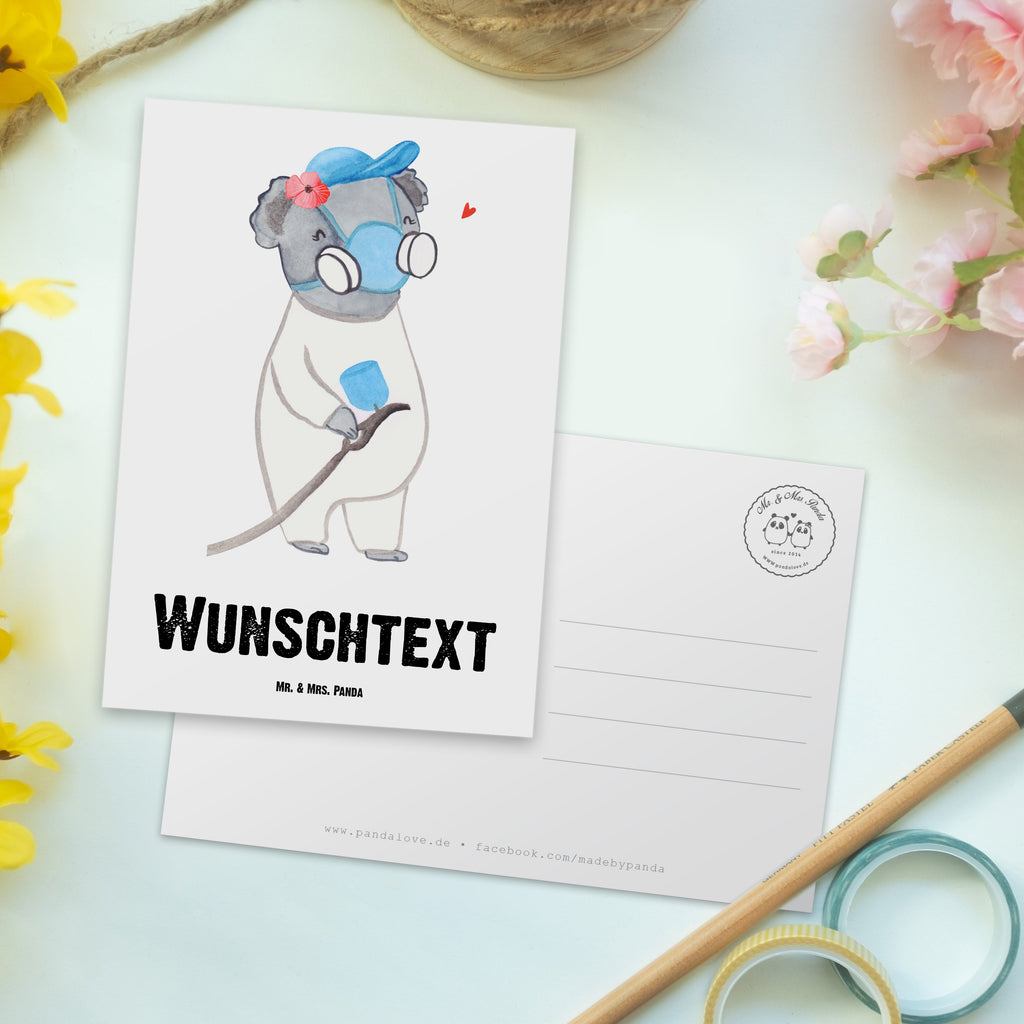 Personalisierte Postkarte Lackiererin mit Herz Postkarte mit Namen, Postkarte bedrucken, Postkarte mit Wunschtext, Postkarte personalisierbar, Geschenkkarte mit Namen, Grußkarte mit Namen, Karte mit Namen, Einladung mit Namen, Ansichtskarte mit Namen, Geschenkkarte mit Wunschtext, Grußkarte mit Wunschtext, Karte mit Wunschtext, Einladung mit Wunschtext, Ansichtskarte mit Wunschtext, Beruf, Ausbildung, Jubiläum, Abschied, Rente, Kollege, Kollegin, Geschenk, Schenken, Arbeitskollege, Mitarbeiter, Firma, Danke, Dankeschön, Lackiererin, Lackierermeisterin, Werkstatt Lackiererin, Gesellenprüfung