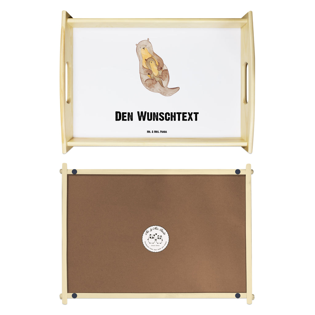 Personalisiertes Serviertablett Otter mit Kind Personalisiertes Serviertablett, Personalisiertes Tablett, Personalisiertes Holztablett, Personalisiertes Küchentablett, Personalisiertes Dekotablett, Personalisiertes Frühstückstablett, Serviertablett mit Namen, Tablett mit Namen, Otter, Fischotter, Seeotter, Otter Seeotter See Otter