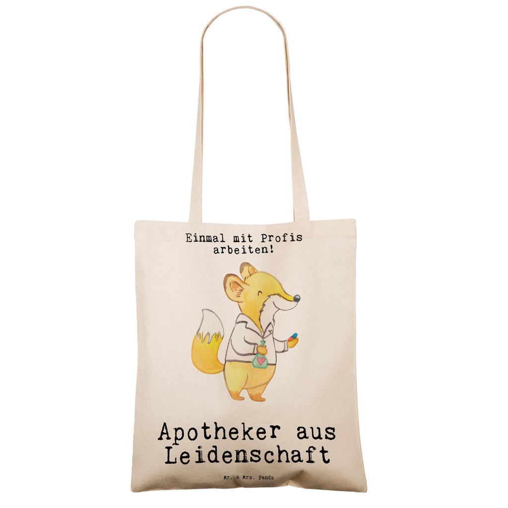 Tragetasche Apotheker aus Leidenschaft Beuteltasche, Beutel, Einkaufstasche, Jutebeutel, Stoffbeutel, Tasche, Shopper, Umhängetasche, Strandtasche, Schultertasche, Stofftasche, Tragetasche, Badetasche, Jutetasche, Einkaufstüte, Laptoptasche, Beruf, Ausbildung, Jubiläum, Abschied, Rente, Kollege, Kollegin, Geschenk, Schenken, Arbeitskollege, Mitarbeiter, Firma, Danke, Dankeschön, Apotheker, Pharmazie, Staatsexamen, Approbation, Eröffnung Apotheke