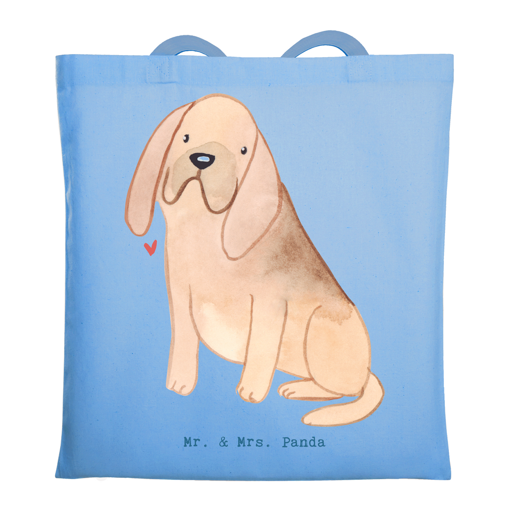 Tragetasche Bloodhound Lebensretter Beuteltasche, Beutel, Einkaufstasche, Jutebeutel, Stoffbeutel, Tasche, Shopper, Umhängetasche, Strandtasche, Schultertasche, Stofftasche, Tragetasche, Badetasche, Jutetasche, Einkaufstüte, Laptoptasche, Hund, Hunderasse, Rassehund, Hundebesitzer, Geschenk, Tierfreund, Schenken, Welpe, Bluthund, Bloodhound, St. Hubertushund, Chien de Saint Hubert