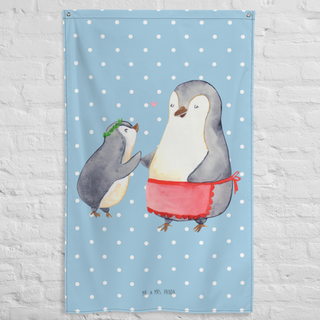 Wandteppich Pinguin mit Kind Wandbehang, Dekoration, Boho, Wandteppich, Wandtuch, Wanddeko, Tapisserie, Tapestry, Wandbild, Textil-Kunst, Schmuck-Wandbehang, Wand Deko, Kinderzimmer, Kinderzimmer Wand, Kinderzimmer Deko, Kinderzimmer Wanddeko, Familie, Vatertag, Muttertag, Bruder, Schwester, Mama, Papa, Oma, Opa, Geschenk, Mami, Mutti, Mutter, Geburststag