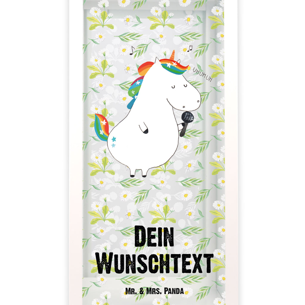 Personalisierte Deko Laterne Einhorn Sänger Gartenlampe, Gartenleuchte, Gartendekoration, Gartenlicht, Laterne kleine Laternen, XXL Laternen, Laterne groß, Einhorn, Einhörner, Einhorn Deko, Pegasus, Unicorn, Glitzer, Konfetti, Party, Geburtstag, Feier, Fest, Disco, Sängerin, Sänger, Freundin