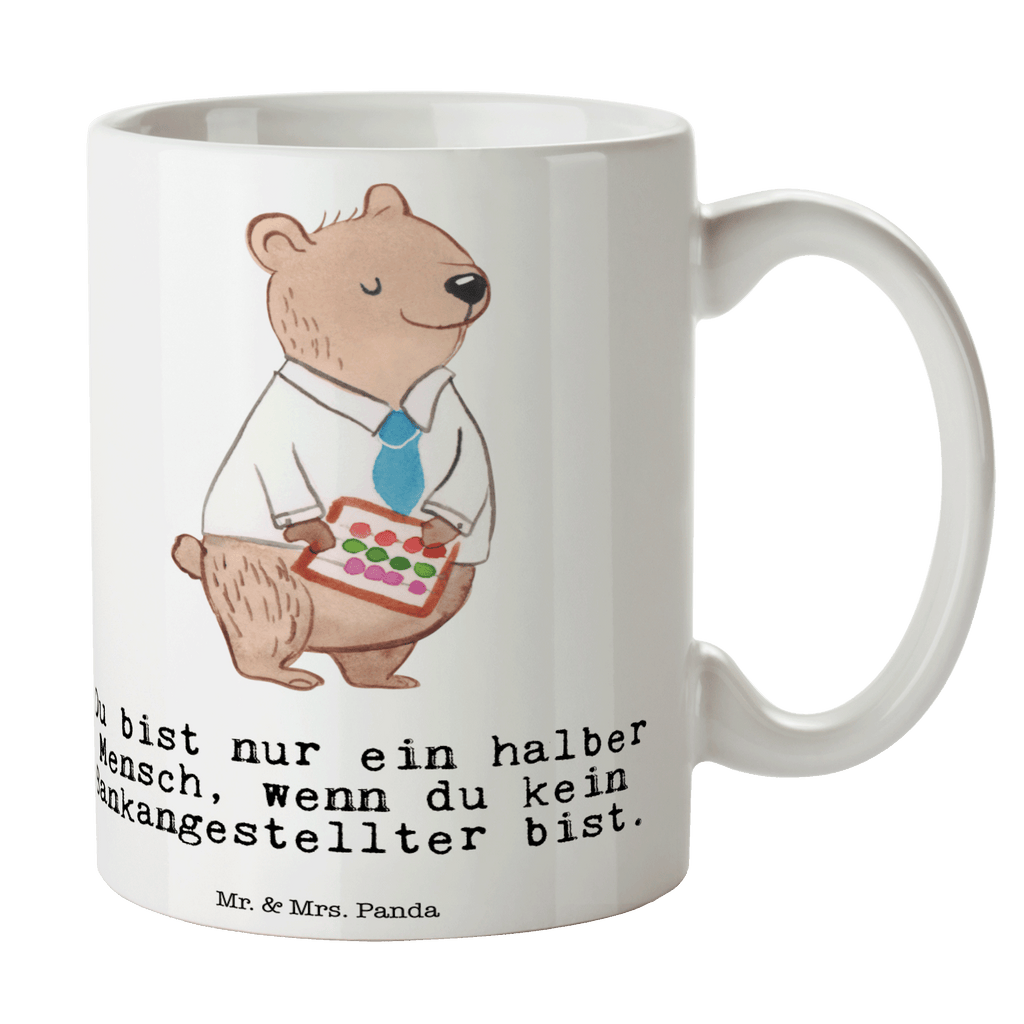 Tasse Bankangestellter mit Herz Tasse, Kaffeetasse, Teetasse, Becher, Kaffeebecher, Teebecher, Keramiktasse, Porzellantasse, Büro Tasse, Geschenk Tasse, Tasse Sprüche, Tasse Motive, Kaffeetassen, Tasse bedrucken, Designer Tasse, Cappuccino Tassen, Schöne Teetassen, Beruf, Ausbildung, Jubiläum, Abschied, Rente, Kollege, Kollegin, Geschenk, Schenken, Arbeitskollege, Mitarbeiter, Firma, Danke, Dankeschön, Bankangestellter, Bankfachmann, Bänker, Bankberater