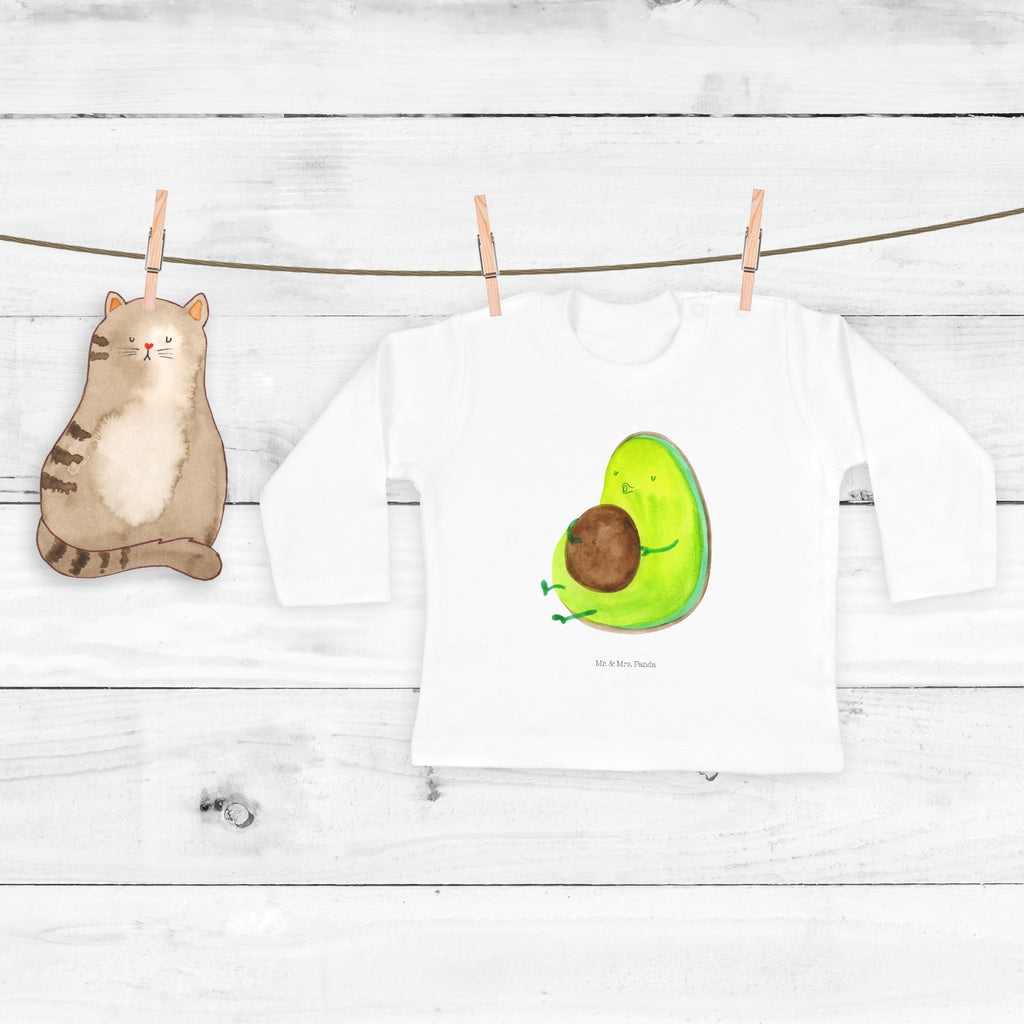 Baby Longsleeve Avocado pfeift Mädchen, Jungen, Baby, Langarm, Bio, Kleidung, Avocado, Veggie, Vegan, Gesund, Diät, Abnehmen, Ernährung, dick sein, Pummelfee