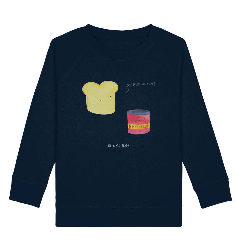 Organic Kinder Pullover Toast & Marmelade Kinder Pullover, Kinder Sweatshirt, Jungen, Mädchen, Tiermotive, Gute Laune, lustige Sprüche, Tiere, Toast, Marmelade, Dreamteam, süße Postkarte, süß, Küche Deko, Küche Spruch, Frühstück Einladung, Brot, Toastbrot