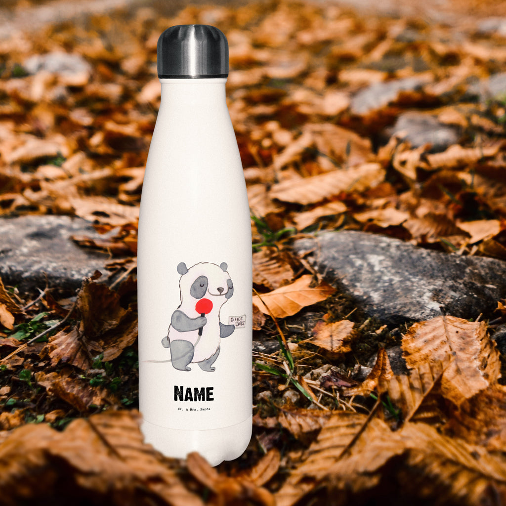 Personalisierte Thermosflasche Pressesprecher mit Herz Personalisierte Isolierflasche, Personalisierte Thermoflasche, Personalisierte Trinkflasche, Trinkflasche Mit Namen, Wunschname, Bedrucken, Namensflasche, Beruf, Ausbildung, Jubiläum, Abschied, Rente, Kollege, Kollegin, Geschenk, Schenken, Arbeitskollege, Mitarbeiter, Firma, Danke, Dankeschön