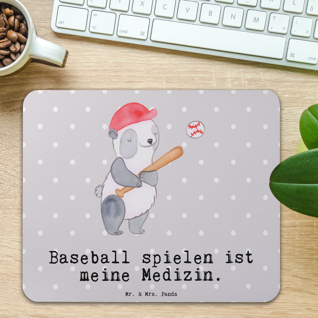 Mauspad Panda Baseball spielen Medizin Mousepad, Computer zubehör, Büroausstattung, PC Zubehör, Arbeitszimmer, Mauspad, Einzigartiges Mauspad, Designer Mauspad, Mausunterlage, Mauspad Büro, Geschenk, Sport, Sportart, Hobby, Schenken, Danke, Dankeschön, Auszeichnung, Gewinn, Sportler, Baseball spielen, Baseball Spielen, Baseball Match, Ballsport, Baseballplatz, Baseballverein