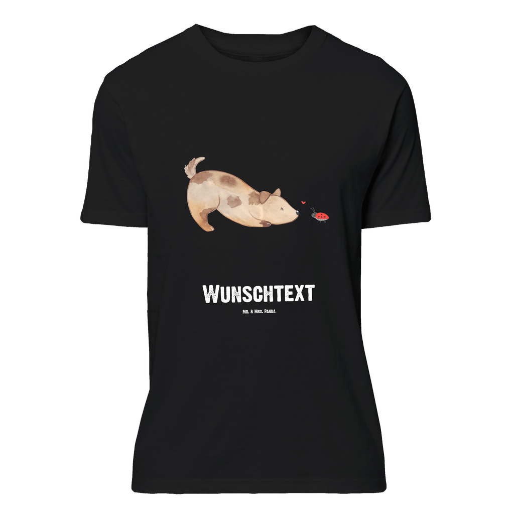 Personalisiertes T-Shirt Hund Marienkäfer T-Shirt Personalisiert, T-Shirt mit Namen, T-Shirt mit Aufruck, Männer, Frauen, Hund, Hundemotiv, Haustier, Hunderasse, Tierliebhaber, Hundebesitzer, Sprüche, Hunde, Hundespruch, Marienkäfer, Mischling, Mischlinghund