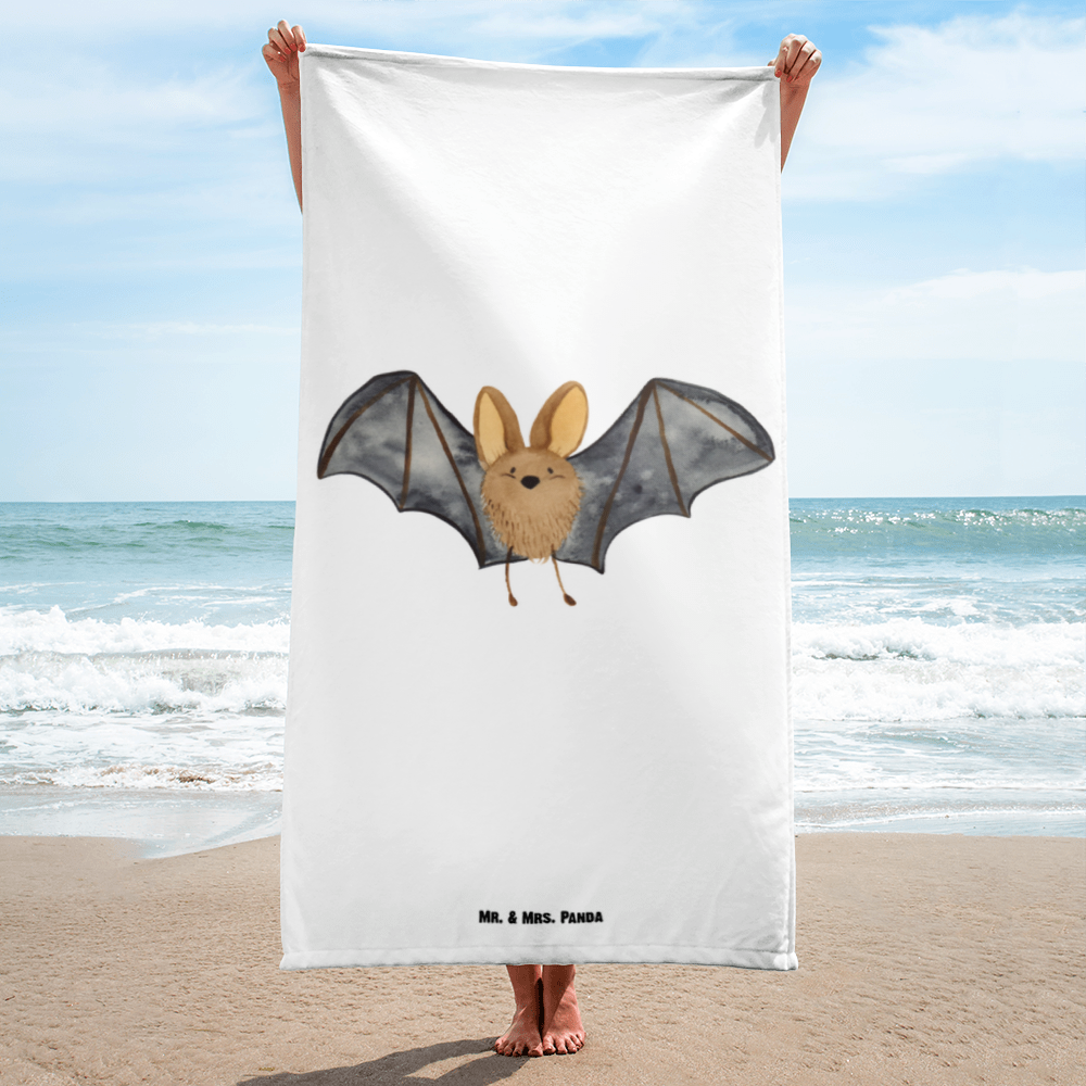 XL Badehandtuch Fledermaus Flügel Handtuch, Badetuch, Duschtuch, Strandtuch, Saunatuch, Tiermotive, Gute Laune, lustige Sprüche, Tiere