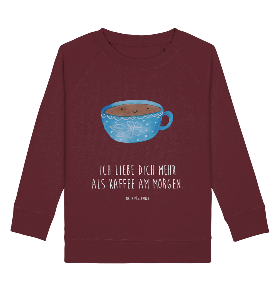 Organic Kinder Pullover Kaffee Tasse Kinder Pullover, Kinder Sweatshirt, Jungen, Mädchen, Tiermotive, Gute Laune, lustige Sprüche, Tiere, Kaffee, Tasse, Liebe, Geschmack, Genuss, Glücklich