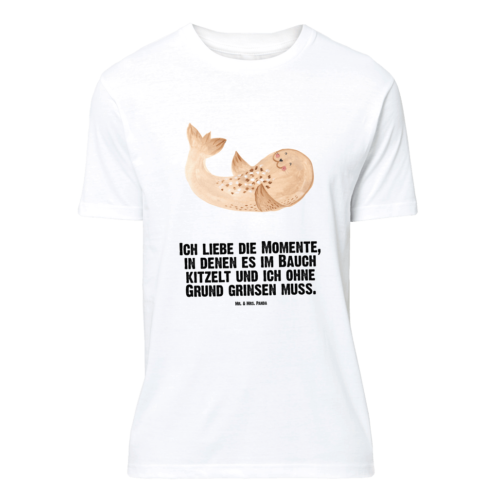 T-Shirt Standard Robbe liegend T-Shirt, Shirt, Tshirt, Lustiges T-Shirt, T-Shirt mit Spruch, Party, Junggesellenabschied, Jubiläum, Geburstag, Herrn, Damen, Männer, Frauen, Schlafshirt, Nachthemd, Sprüche, Tiermotive, Gute Laune, lustige Sprüche, Tiere, Robbe, Robben, Seehund, Strand, Meerestier, Ostsee, Nordsee, Lachen, Freude