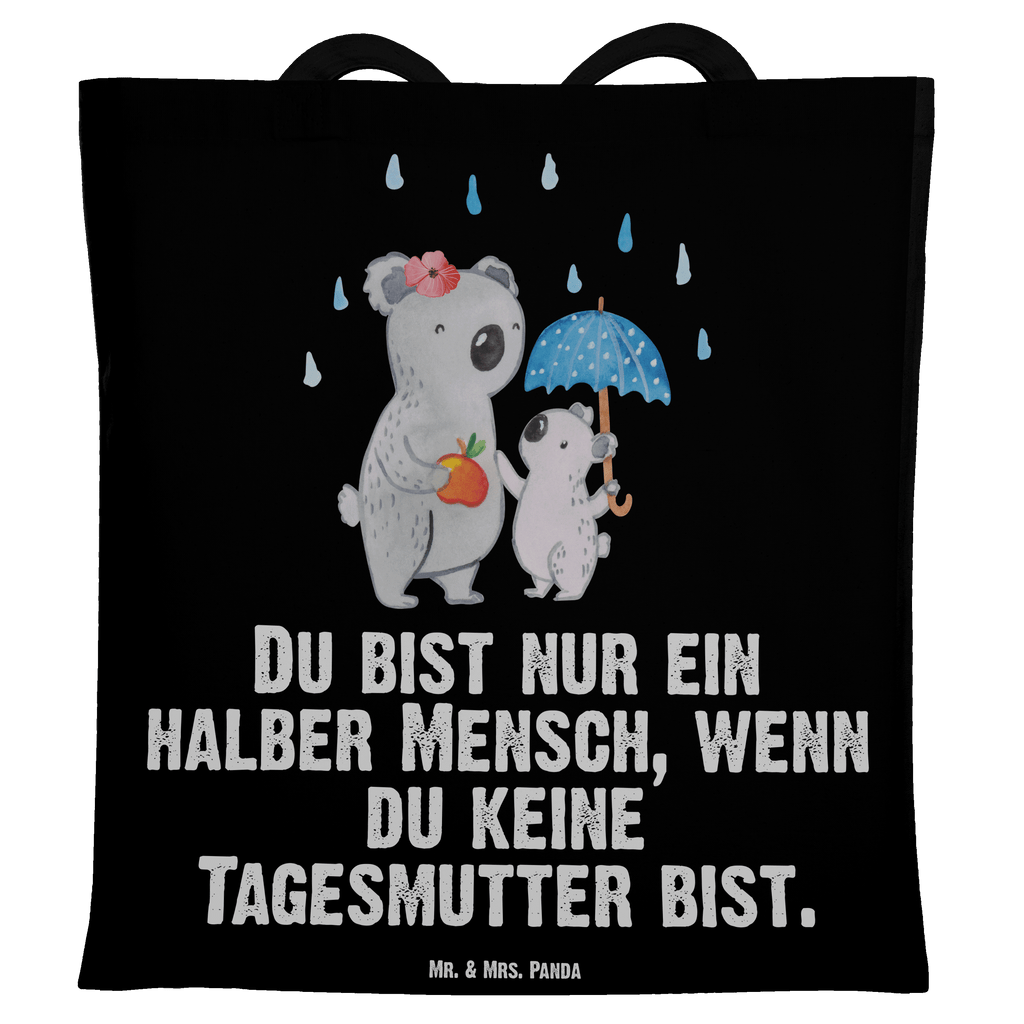 Tragetasche Tagesmutter mit Herz Beuteltasche, Beutel, Einkaufstasche, Jutebeutel, Stoffbeutel, Tasche, Shopper, Umhängetasche, Strandtasche, Schultertasche, Stofftasche, Tragetasche, Badetasche, Jutetasche, Einkaufstüte, Laptoptasche, Beruf, Ausbildung, Jubiläum, Abschied, Rente, Kollege, Kollegin, Geschenk, Schenken, Arbeitskollege, Mitarbeiter, Firma, Danke, Dankeschön