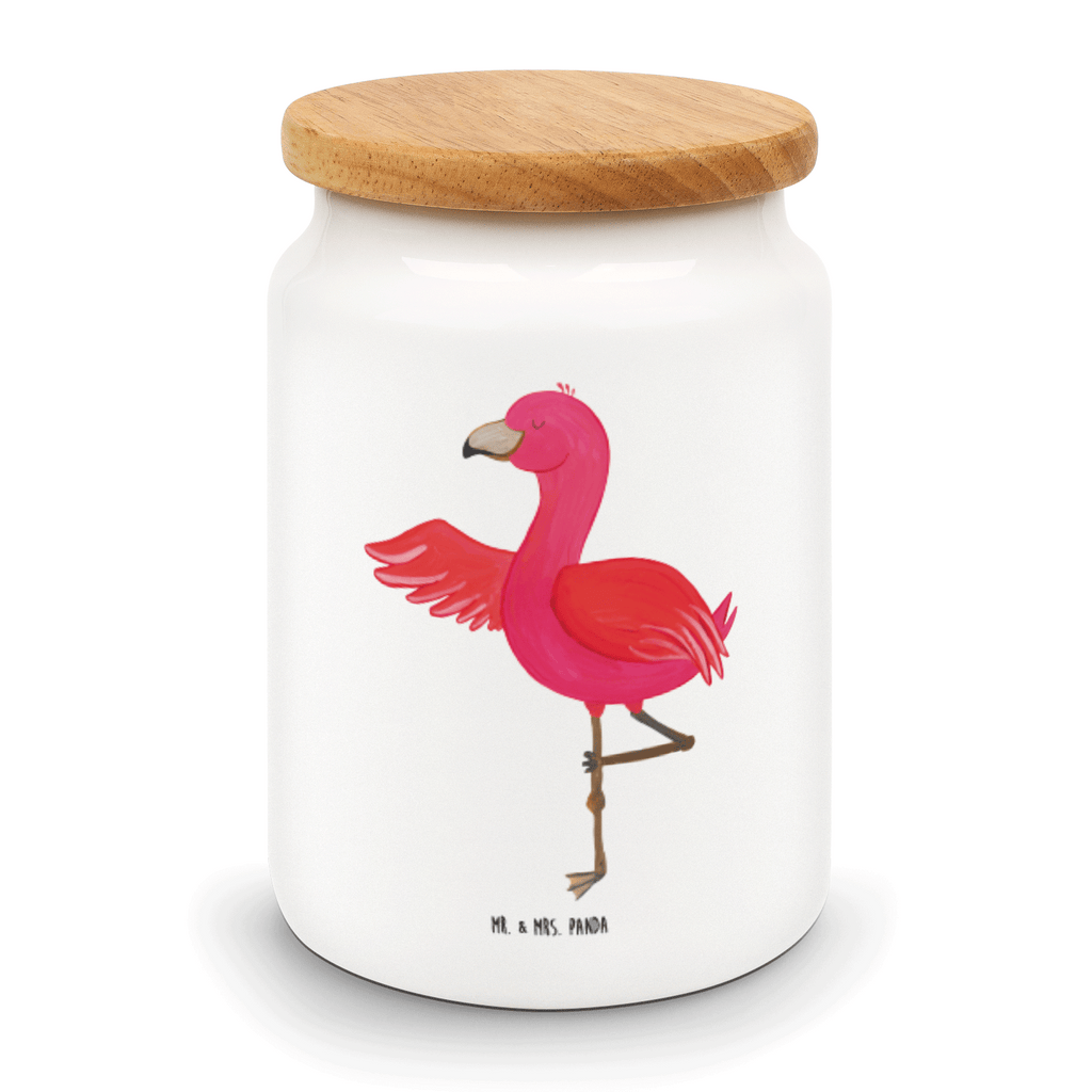 Vorratsdose Flamingo Yoga Vorratsdose, Keksdose, Keramikdose, Leckerlidose, Dose, Vorratsbehälter, Aufbewahrungsdose, Vorratsdosen, Frischhaltedose, Frischhaltedosen, Aufbewahrungsdosen, Aufbewahrungsbehälter, Vorratsdosen Keramik, Aufbewahrungsdosen Küche, Küchenbehälter, Vorratsbehälter Küche, Vorratsdosen Mehl, Mottensichere Vorratsdosen, Schüttdosen, Flamingo, Vogel, Yoga, Namaste, Achtsamkeit, Yoga-Übung, Entspannung, Ärger, Aufregen, Tiefenentspannung