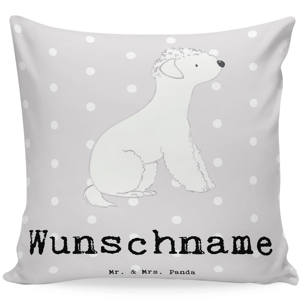 Personalisiertes Kissen Bedlington Terrier Lebensretter Kissen, personalisiert, Name, Wunschname, bedrucken, Kopfkissen, Hund, Hunderasse, Rassehund, Hundebesitzer, Geschenk, Tierfreund, Schenken, Welpe, Bedlington Terrier, Terrier