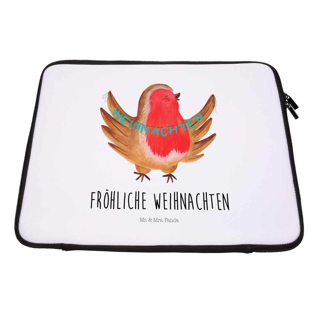 Notebook Tasche Rotkehlchen Weihnachten Notebook Tasche, Laptop, Computertasche, Tasche, Notebook-Tasche, Notebook-Reisehülle, Notebook Schutz, Winter, Weihnachten, Weihnachtsdeko, Nikolaus, Advent, Heiligabend, Wintermotiv, Frohe Weihnachten, Weihnachtsmotiv, Weihnachtsgruß, Vogel, xmas