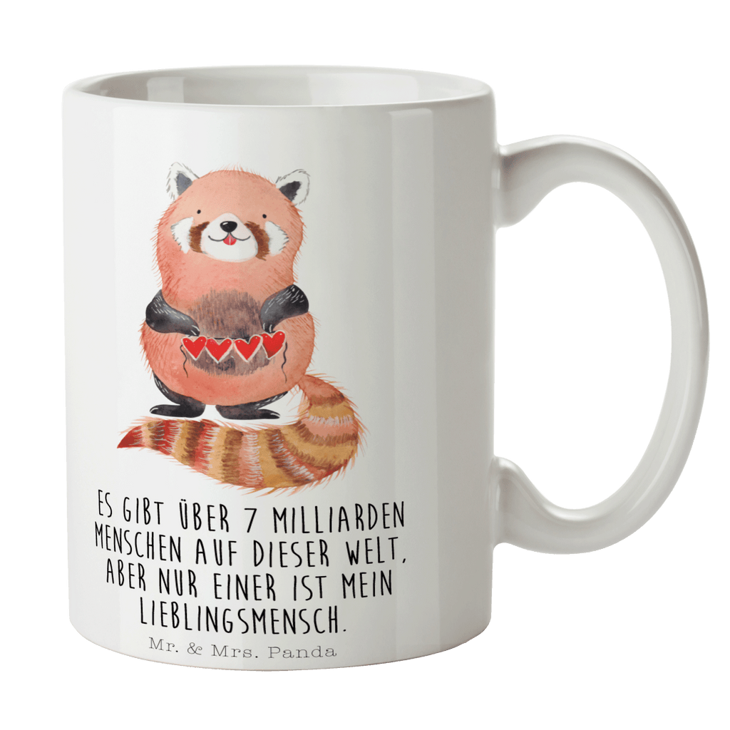 Tasse Roter Panda Tasse, Kaffeetasse, Teetasse, Becher, Kaffeebecher, Teebecher, Keramiktasse, Porzellantasse, Büro Tasse, Geschenk Tasse, Tasse Sprüche, Tasse Motive, Kaffeetassen, Tasse bedrucken, Designer Tasse, Cappuccino Tassen, Schöne Teetassen, Tiermotive, Gute Laune, lustige Sprüche, Tiere, Panda, Liebe, Rot, Herz, Liebling, Lieblingsmensch