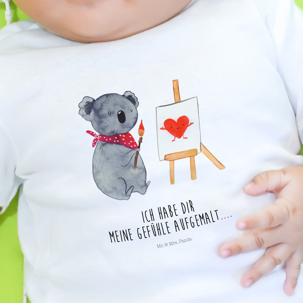 Organic Baby Shirt Koala Künstler Baby T-Shirt, Jungen Baby T-Shirt, Mädchen Baby T-Shirt, Shirt, Koala, Koalabär, Liebe, Liebensbeweis, Liebesgeschenk, Gefühle, Künstler, zeichnen