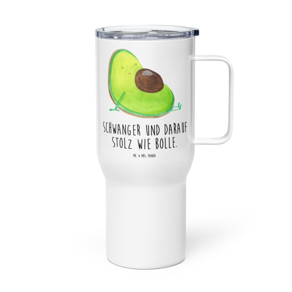 XXL Thermobecher Avocado Schwangerschaft Thermobecher, XL Thermobecher, Reisebecher, XL Reisetasse, Großer Thermobecher, Autobecher, Jumbo Becher, Avocado, Veggie, Vegan, Gesund, schwanger, Schwangerschaft, Babyparty, Babyshower