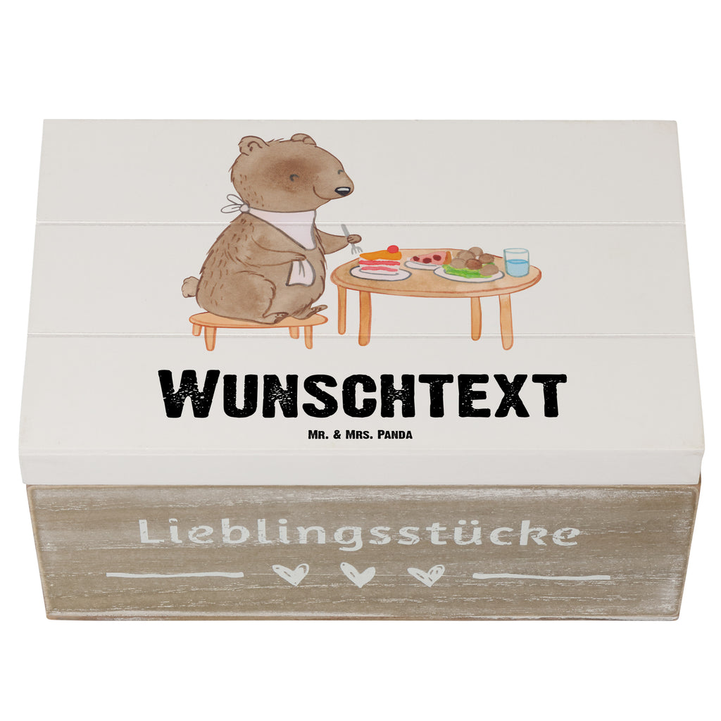 Personalisierte Holzkiste Bär Essen gehen Holzkiste mit Namen, Kiste mit Namen, Schatzkiste mit Namen, Truhe mit Namen, Schatulle mit Namen, Erinnerungsbox mit Namen, Erinnerungskiste, mit Namen, Dekokiste mit Namen, Aufbewahrungsbox mit Namen, Holzkiste Personalisiert, Kiste Personalisiert, Schatzkiste Personalisiert, Truhe Personalisiert, Schatulle Personalisiert, Erinnerungsbox Personalisiert, Erinnerungskiste Personalisiert, Dekokiste Personalisiert, Aufbewahrungsbox Personalisiert, Geschenkbox personalisiert, GEschenkdose personalisiert, Geschenk, Sport, Sportart, Hobby, Schenken, Danke, Dankeschön, Auszeichnung, Gewinn, Sportler, Essen gehen, Essen, Restaurant, Restaurantbesuch