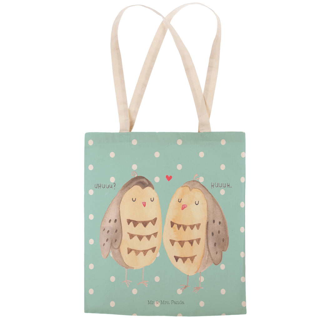 Einkaufstasche Eulen Liebe Tragetasche, Tasche, Beutel, Stofftasche, Baumwolltasche, Umhängetasche, Shopper, Einkaufstasche, Beuteltasche, Eule, Eule Deko, Liebe, Hochzeit Spruch, Owl, All you need is love, Liebe Spruch, Freundin Geschenk, Freund, Wortspiel lustig