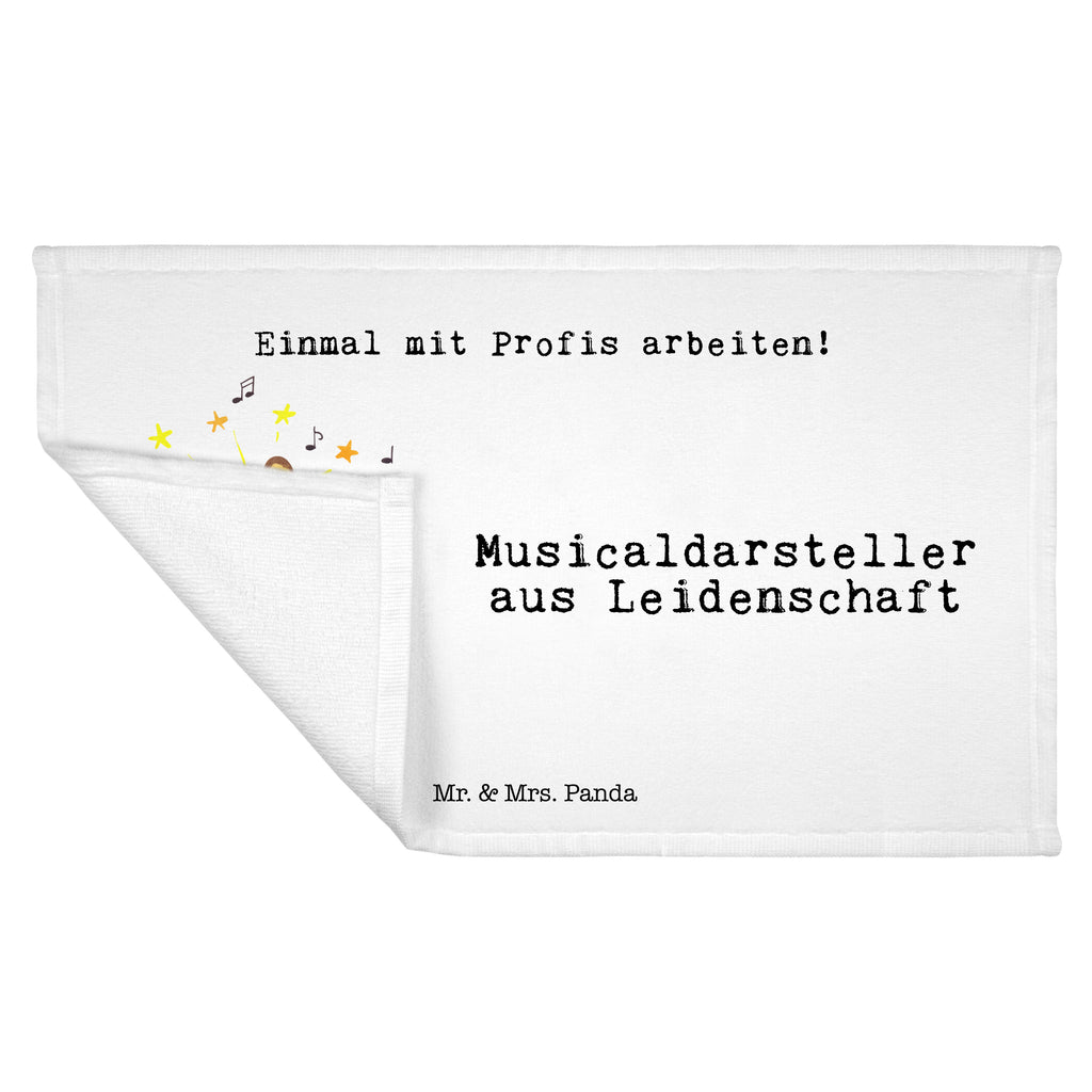 Handtuch Musicaldarsteller aus Leidenschaft Gästetuch, Reisehandtuch, Sport Handtuch, Frottier, Kinder Handtuch, Beruf, Ausbildung, Jubiläum, Abschied, Rente, Kollege, Kollegin, Geschenk, Schenken, Arbeitskollege, Mitarbeiter, Firma, Danke, Dankeschön