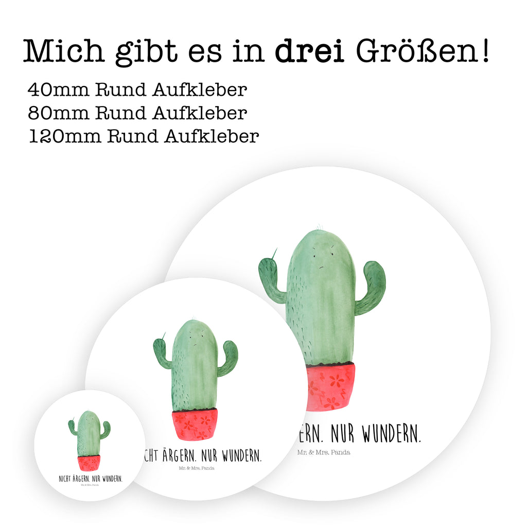 Rund Aufkleber Kaktus wütend Sticker, Aufkleber, Etikett, Kaktus, Kakteen, ärgern, Büro, Schule, Büroalltag, Chefin, Kollege, Kollegin, wütend